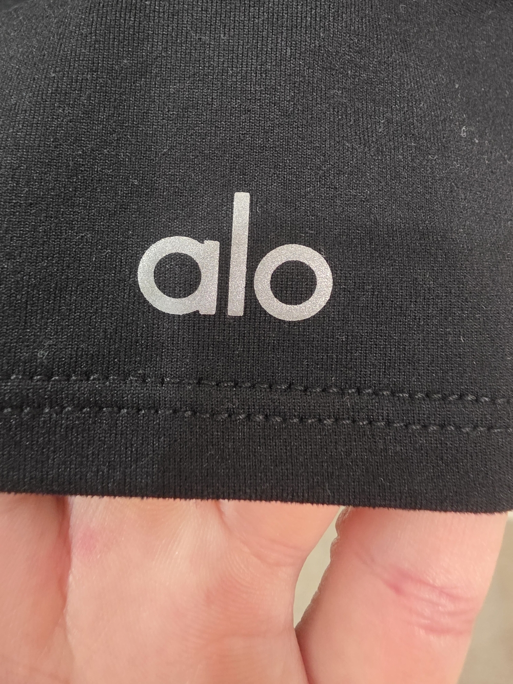 Women's Black Crewneck Crop Tee - Picture 2 of 2